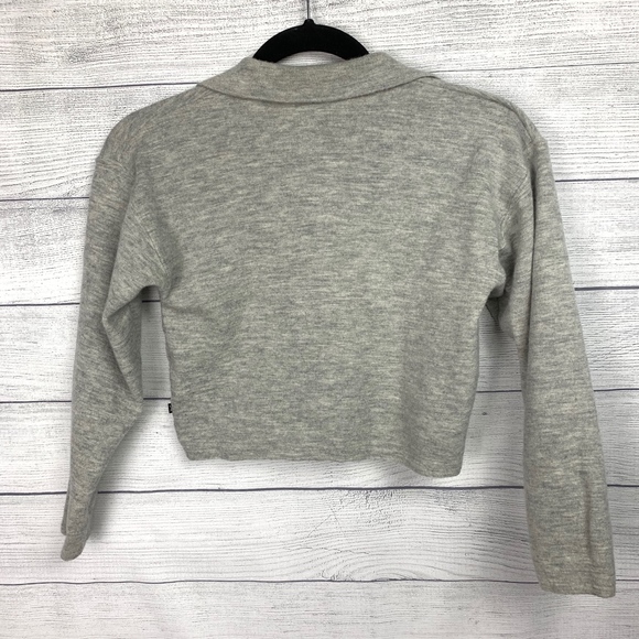 Vintage Esprit Basix Gray Crop Long Sleeve - Picture 4 of 5
